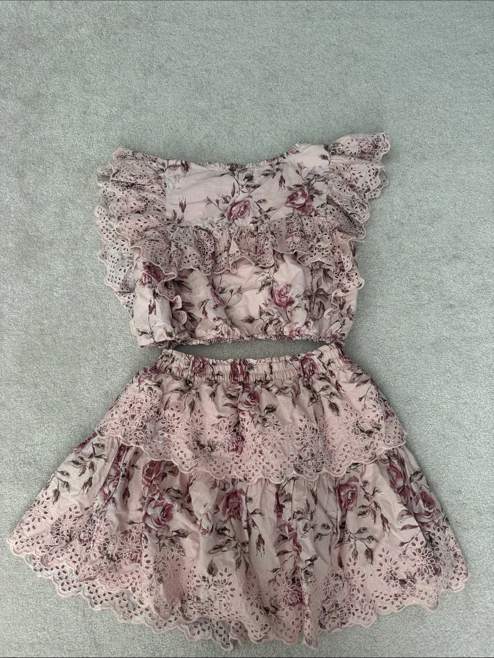Gap x Love Shack Fancy pink floral set
